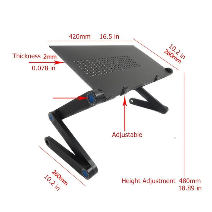 Ergonomisk Bærbar Laptop Stativ – Justerbar Høyde og Vinkel