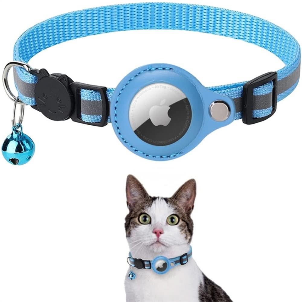 Katt Halsbånd med GPS Sporing og Refleks, Justerbart