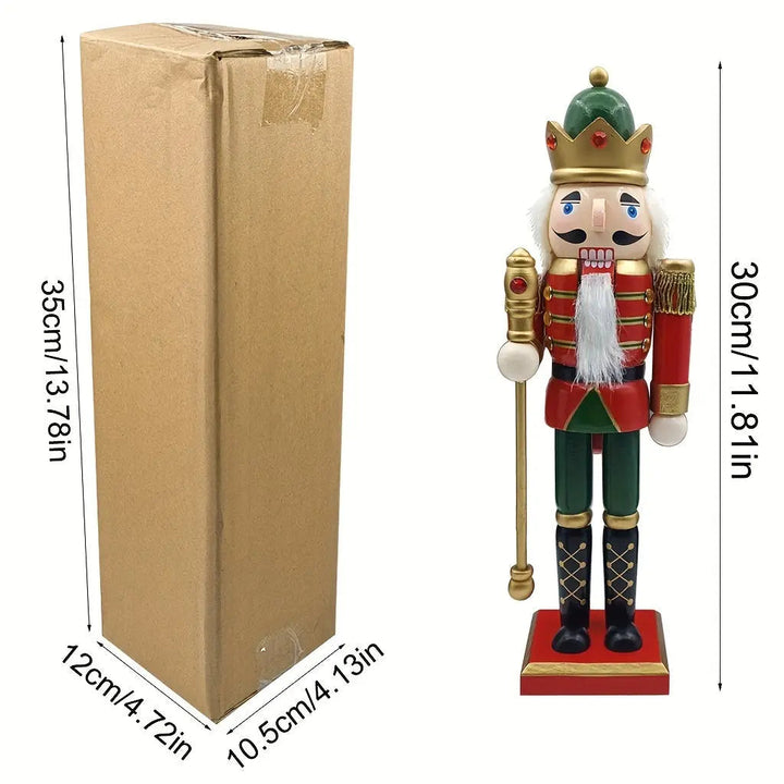 Nøtteknekker Juledekorasjon 30 cm – Klassisk Trefigur