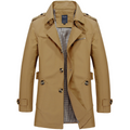 Herre Trenchcoat – Tidløs Eleganse for Enhver Anledning