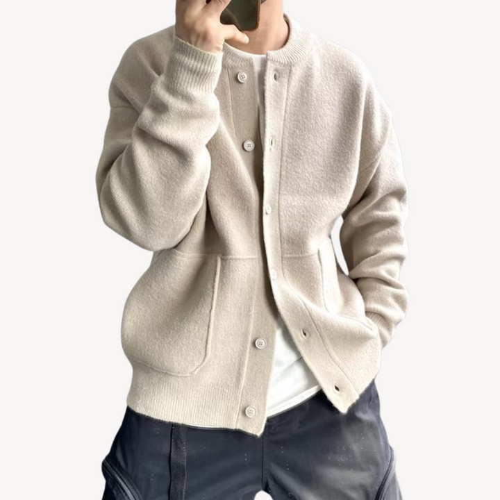 Herrecardigan med Knapper – Komfortabel og Stilfull Herre
