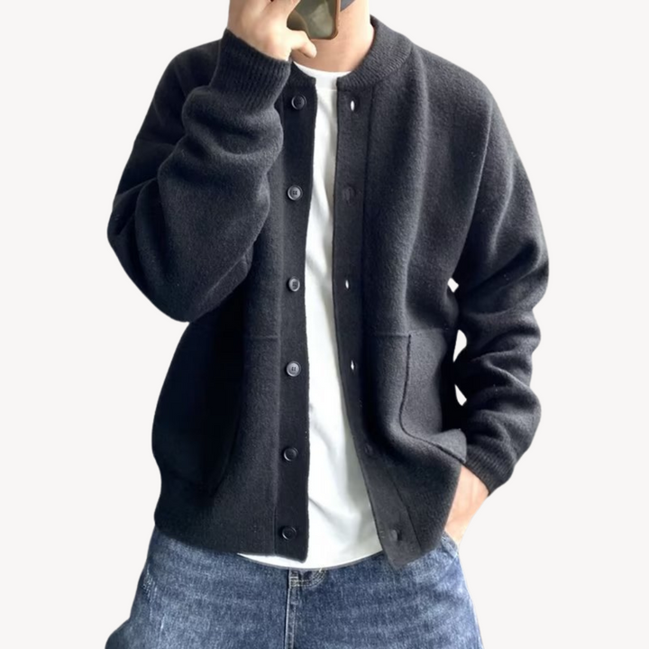 Herrecardigan med Knapper – Komfortabel og Stilfull Herre