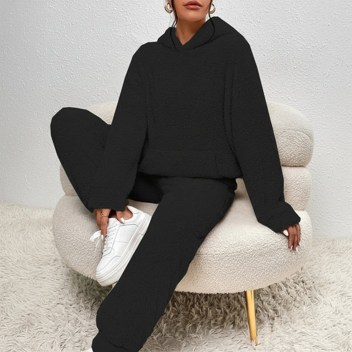 Dame Koselig Loungewear Sett med Hettegenser