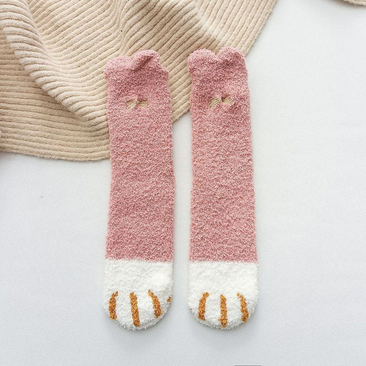 Unisex Koselige Kattpotesokker for Dame EU35-41