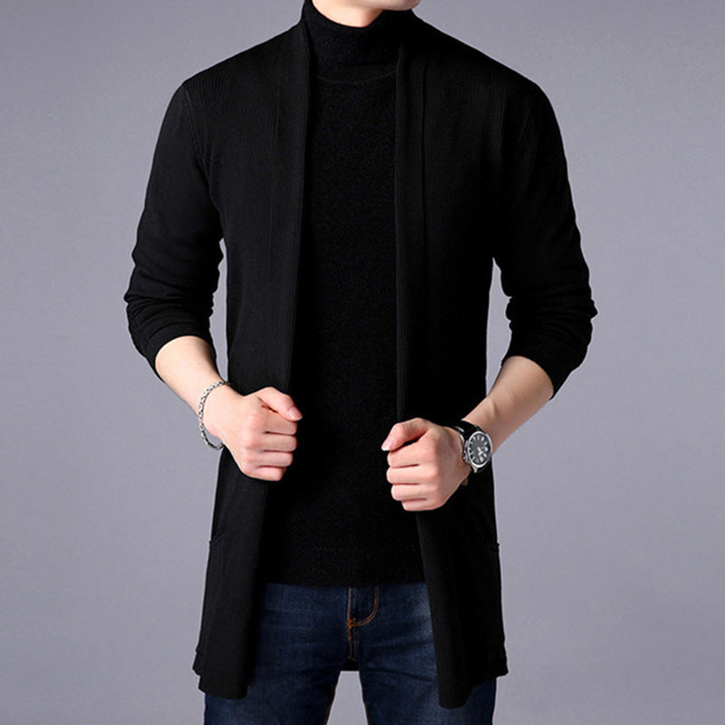 Herre Lang Cardigan – Perfekt for Lagdeling og Stil