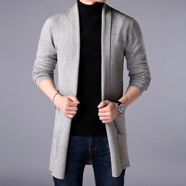 Herre Lang Cardigan – Perfekt for Lagdeling og Stil