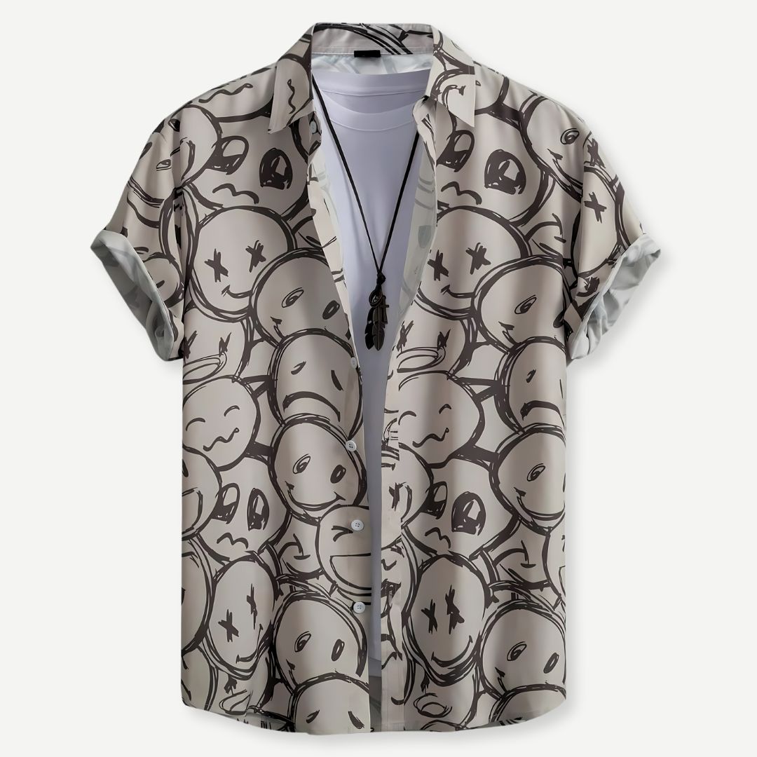 Herre Lettvekt Button-Up Skjorte for Komfort og Stil