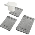 Luksuriøst 3-delt Baderomsmatte Sett i Memory Foam