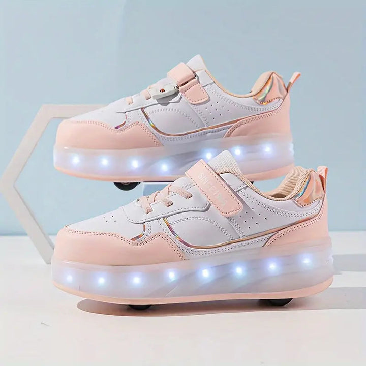 Barnas Lysende Rulleskøyter for Aktiv Lek Ute