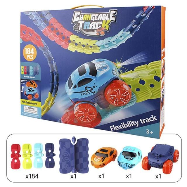 Pedagogisk magnetisk bilbane for barn