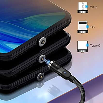 Universal Magnetisk Snabb-Ladekabel for Telefoner