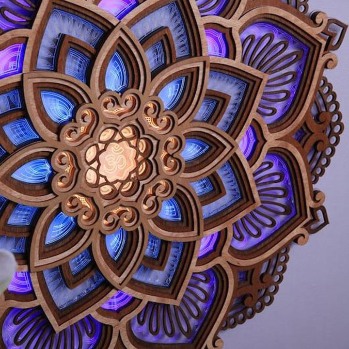 Mandala Yogalampe LED – Stressreduksjon og Stemningslys