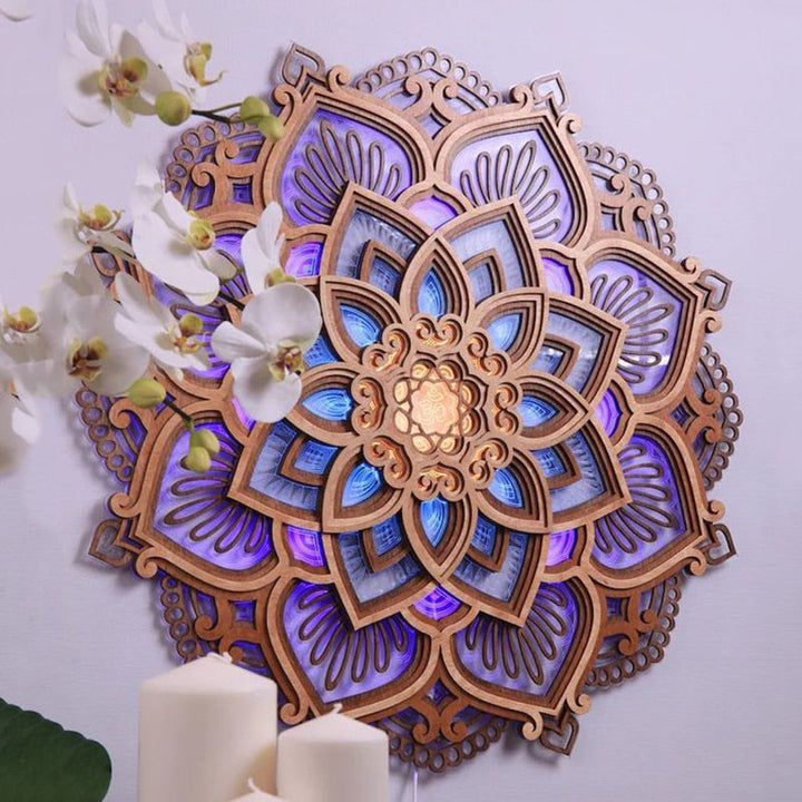 Mandala Yogalampe LED – Stressreduksjon og Stemningslys