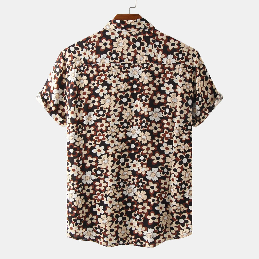 Menns Blomsterkrageskjorte: Elegant Stil for Sommeren