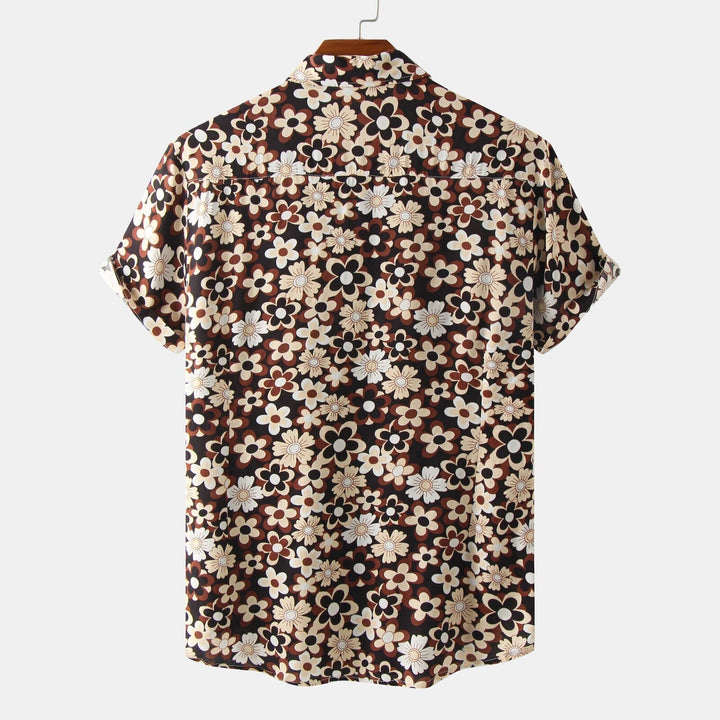 Menns Blomsterkrageskjorte: Elegant Stil for Sommeren