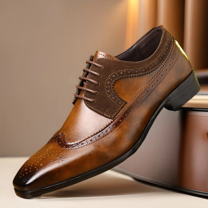Menns Klassiske Brogue Sko -   Eleganse og Komfort