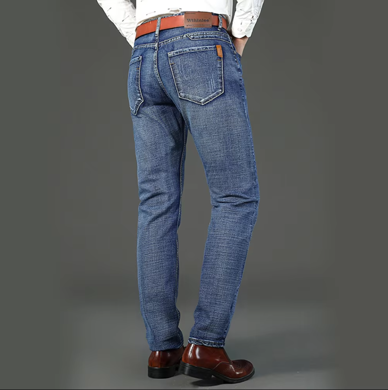 Menns Klassiske Denimjeans – Tidløs Stil og Komfort