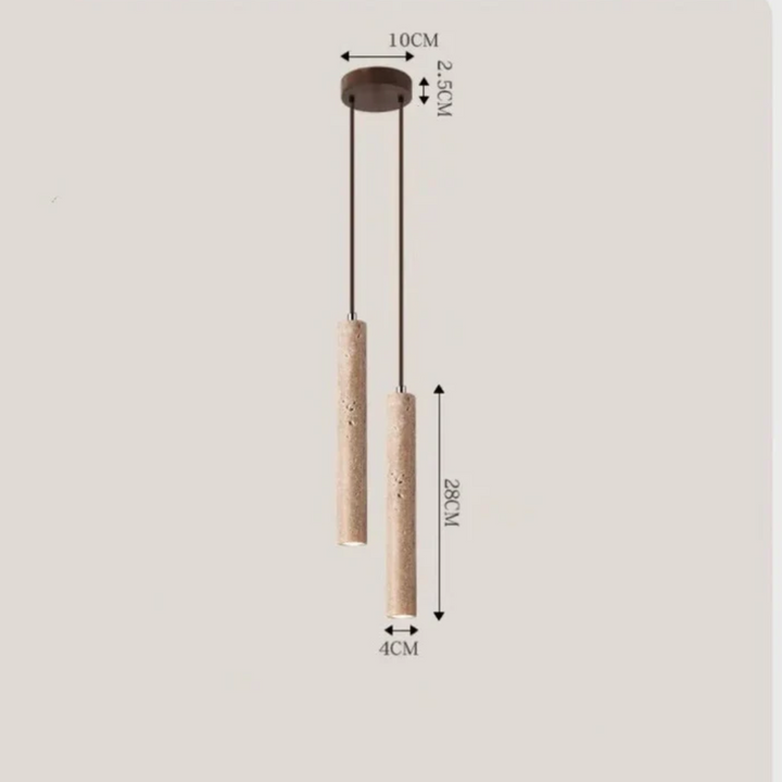 Minimalistisk LED-lysekrone i Wabi-Sabi Stil