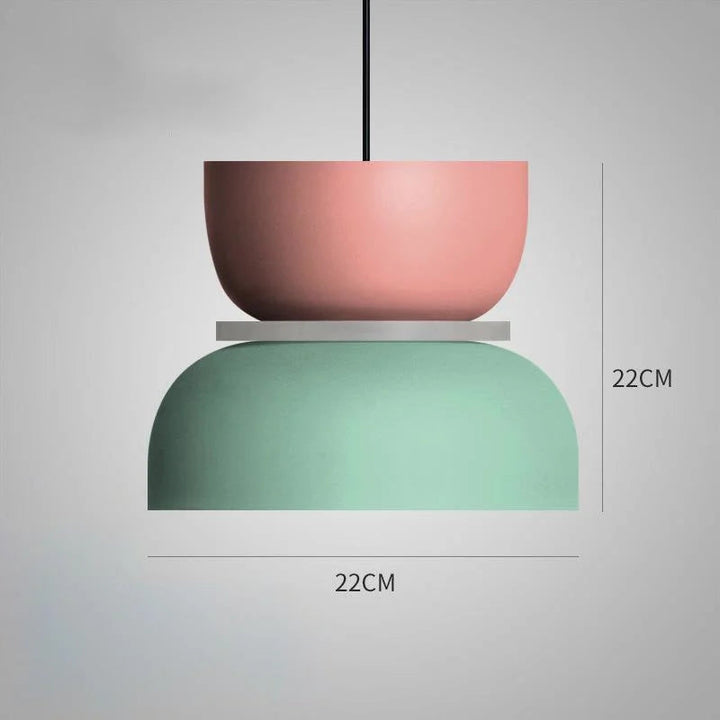 Minimalistisk Pendellampe i Pastell for Moderne Interiør