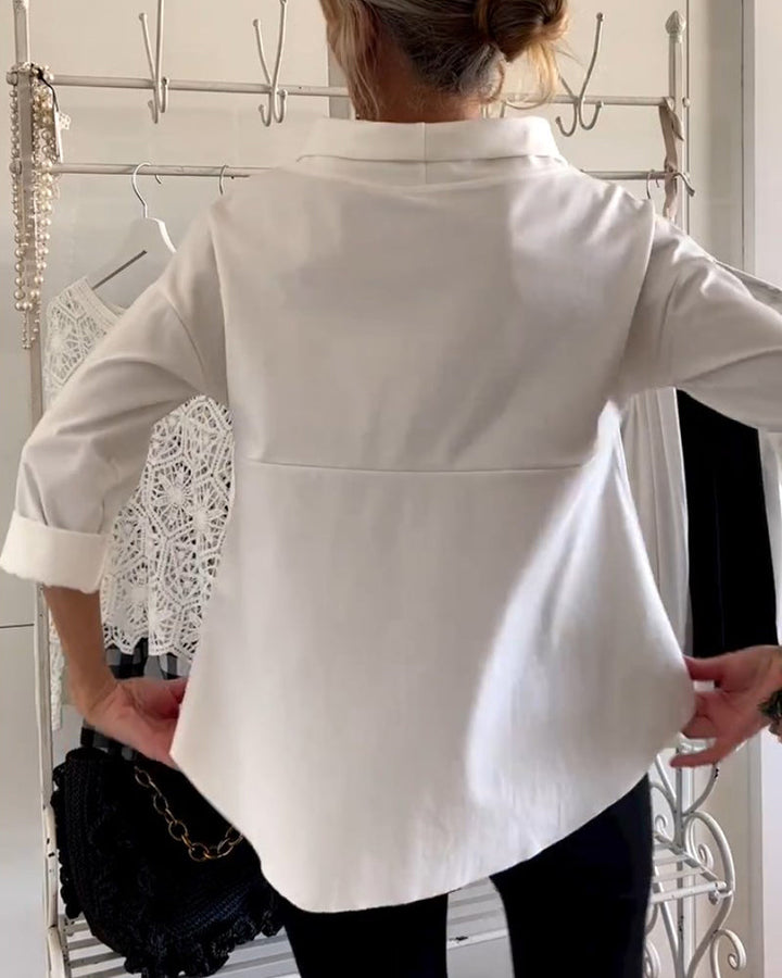 Dame Topp Moderne Høy Krage - Elegant &amp; Pustende