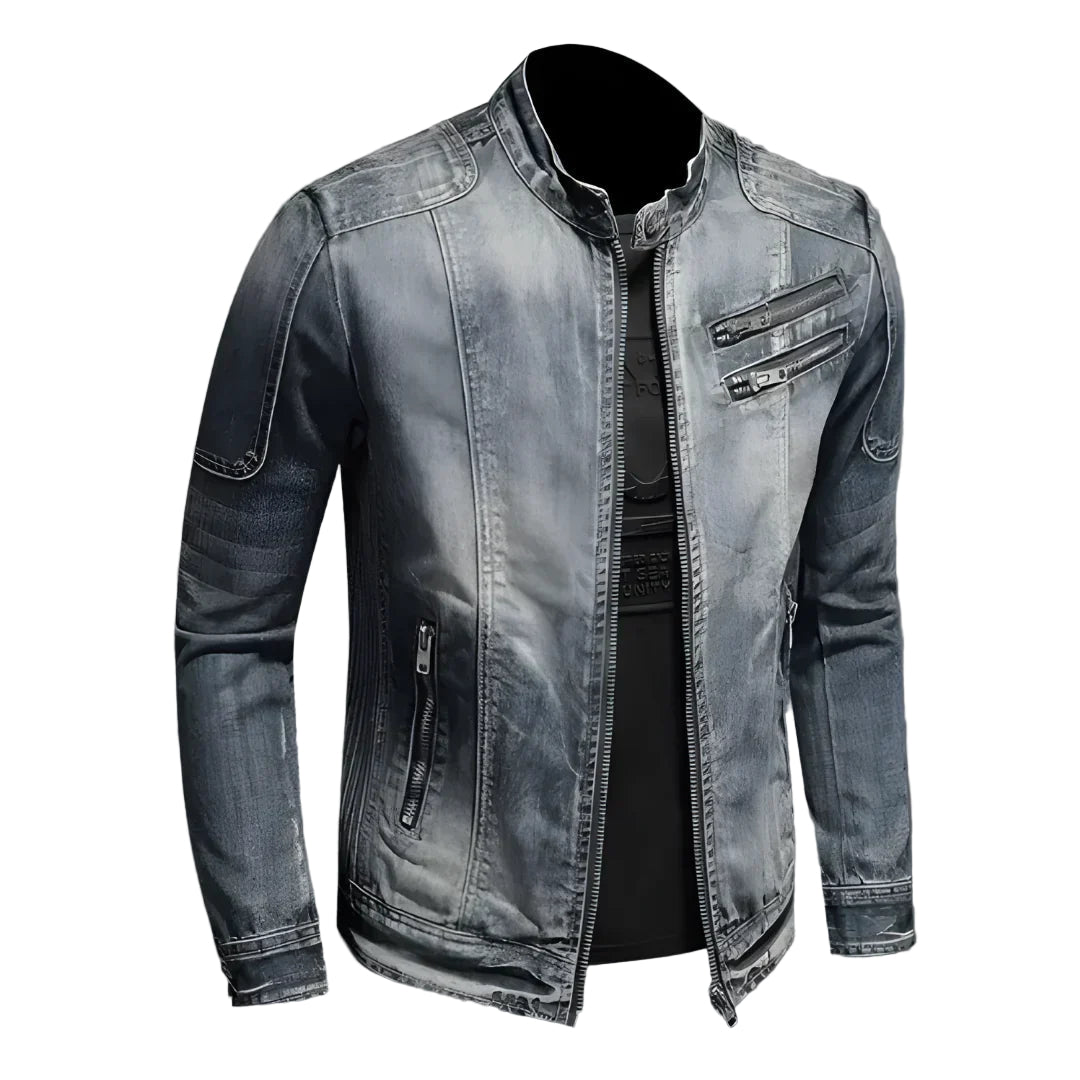 Herre Vinter Denimjakke – Moderne og Varm Stil