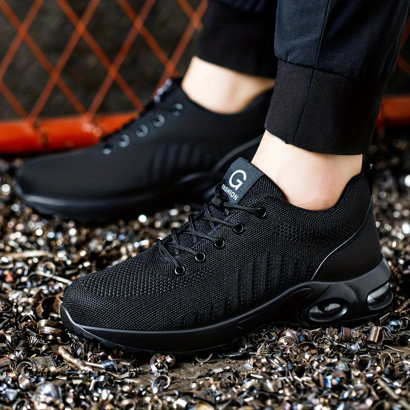 Herresneaker med Stålhette – Sikkerhet og Stil for Arbeid