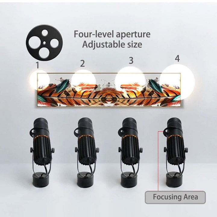 Moderne Justerbar LED-Spotlight for Innendørs Belysning