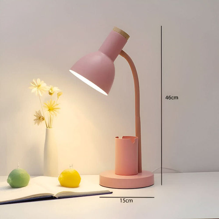 Moderne LED-bordlampe med Penneholder for Hjemmekontor
