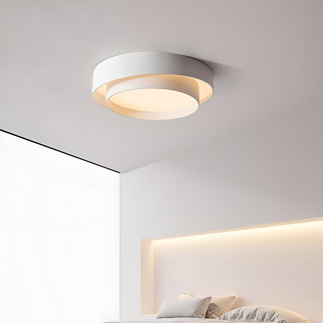 Moderne LED Taklampe med Dobbeltlags Design