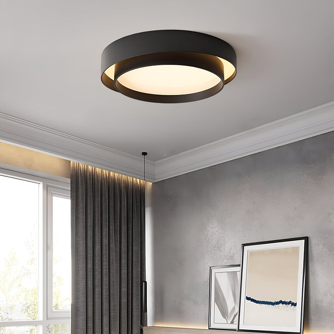 Moderne LED Taklampe med Dobbeltlags Design