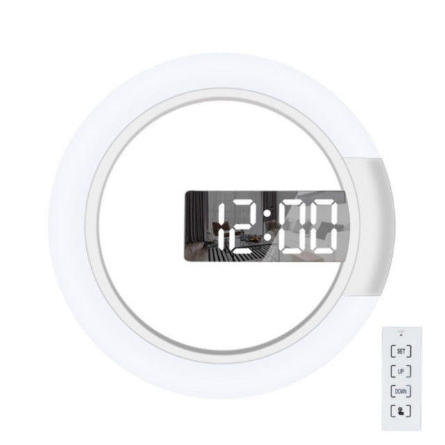 Moderne LED Veggklokke for Tidløs Stil og Funksjonalitet