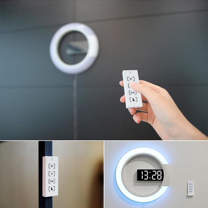 Moderne LED Veggklokke for Tidløs Stil og Funksjonalitet