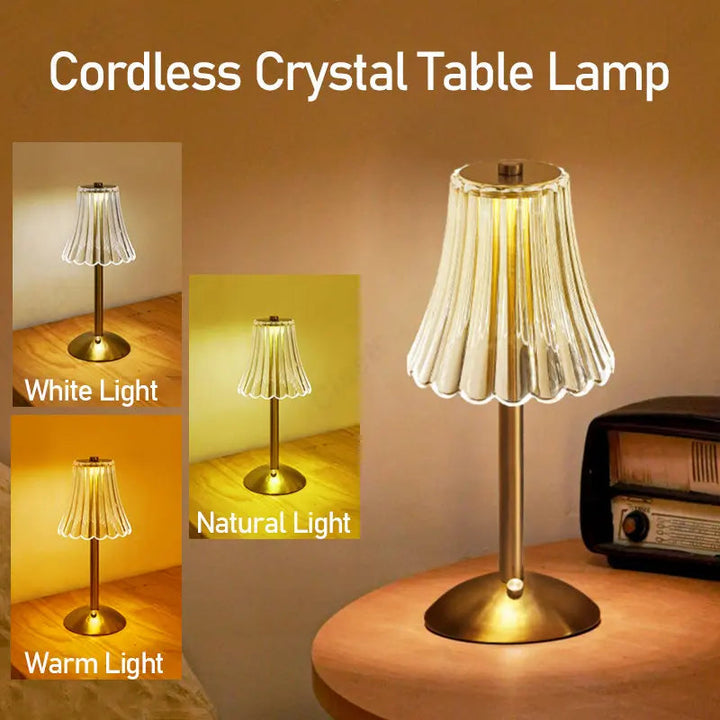 Oppladbar Dimmbar Bordlampe for Soverom og Stue – Moderne Design