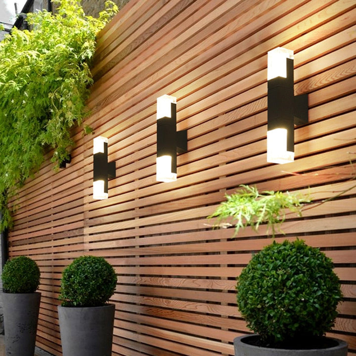 Vegglampe Ute med Bevegelsessensor Moderne Design for Inngangspartier og Hager