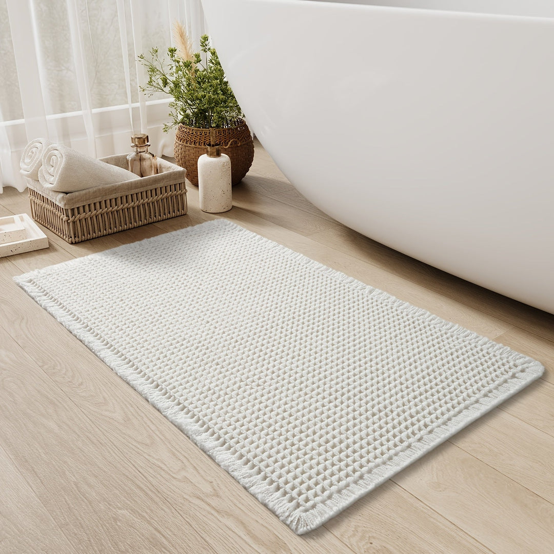 Badematte med Vaffeldesign – Sklisikker og Myk for Komfort