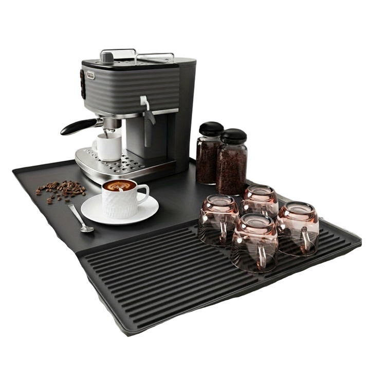 Universell Silikon Kaffematte 2-i-1 med Hevede Kanter