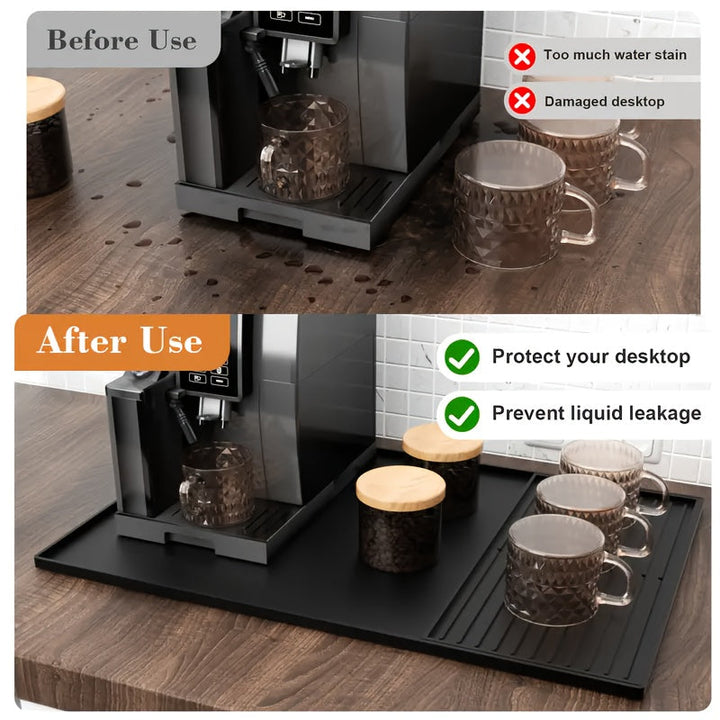 Universell Silikon Kaffematte 2-i-1 med Hevede Kanter