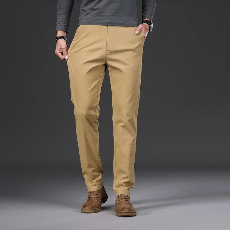 Slim Fit Bukser for Menn med Elastisk Midje