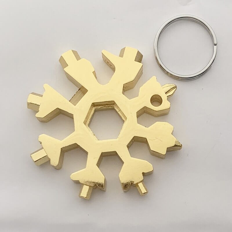 Unisex Snowflake Multiverktøy - Kompakt Nøkkelverktøy