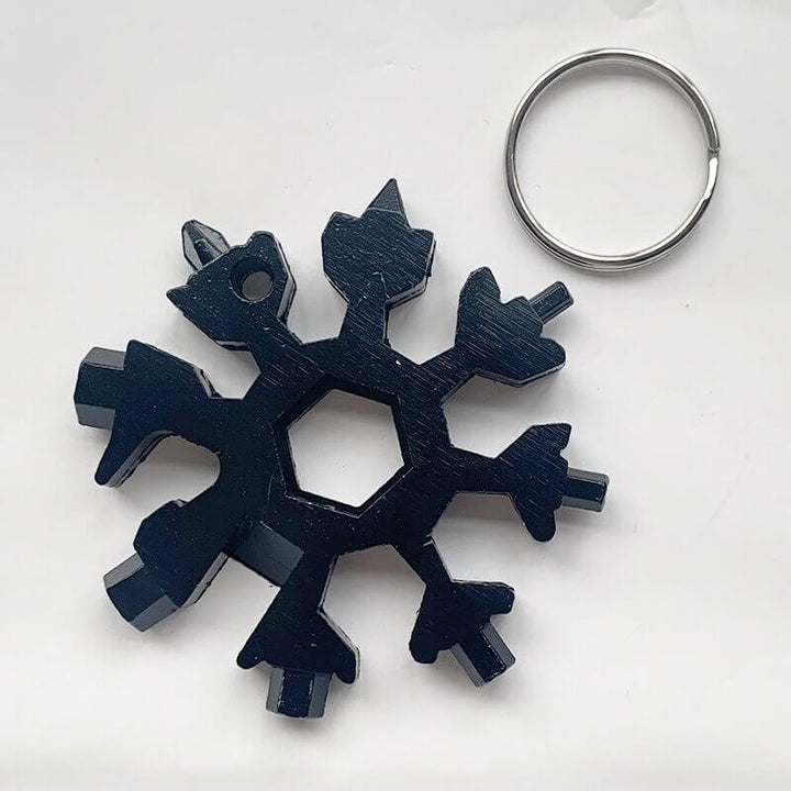 Unisex Snowflake Multiverktøy - Kompakt Nøkkelverktøy