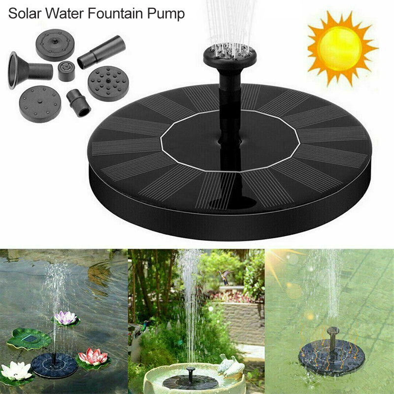 Soldrevet Fontenepumpe | Hagedekorasjon med Lys - Solenergi
