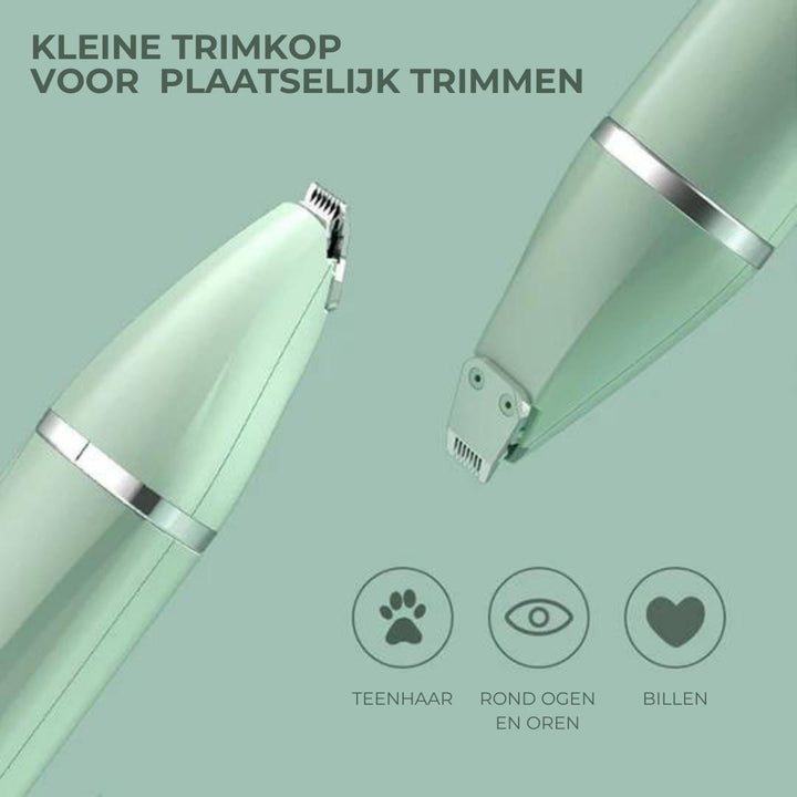 Kjæledyrtrimmer 4-i-1 for Hunder og Katter