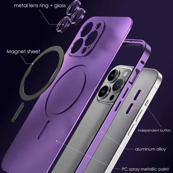 Stilrent Metall iPhone Deksel for Robust Beskyttelse