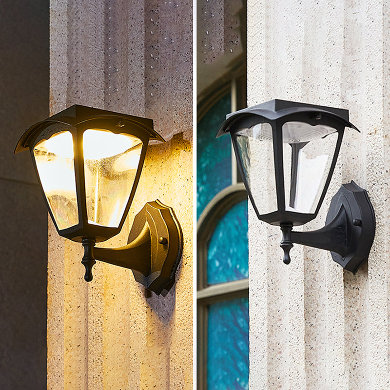 Solcelledrevet utendørs vegglampe | LED | Effektiv energibruk