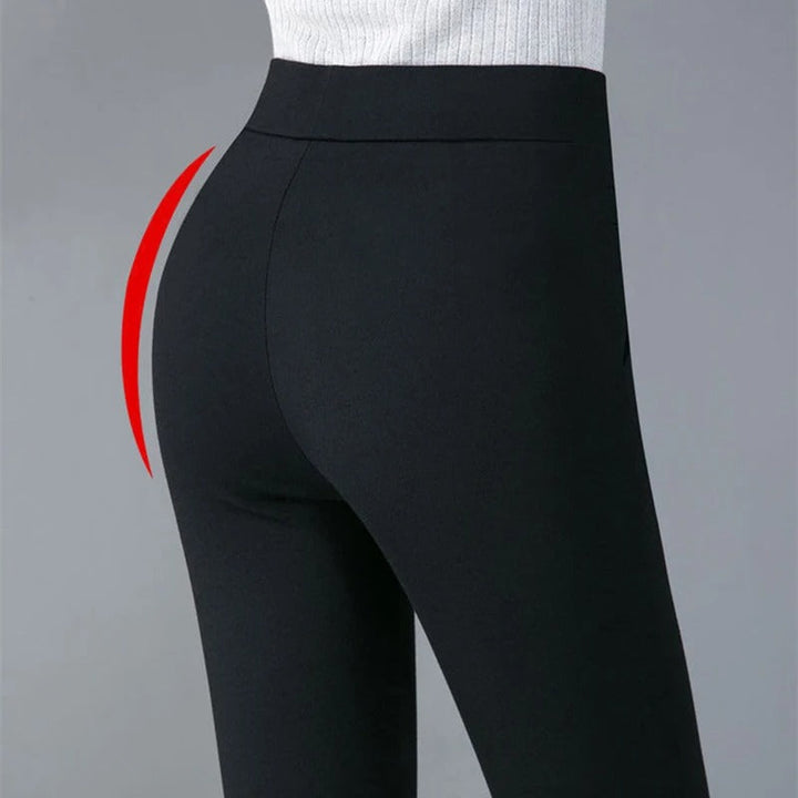 Dame Slim Fit Vinterbukser - Svart