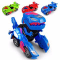 Transformerende Dinosaurbil med LED-lys for Barn
