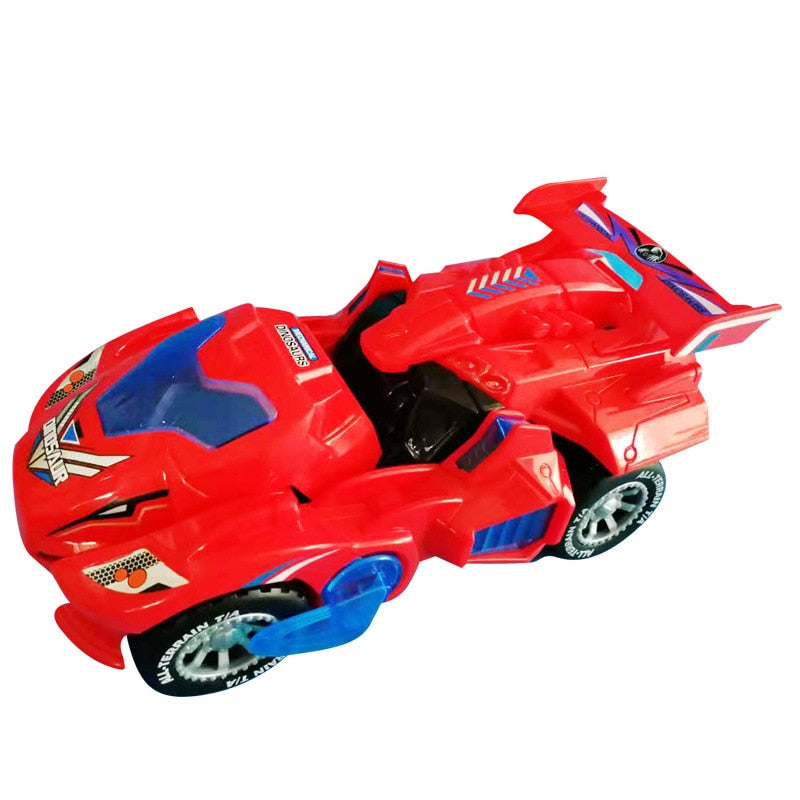 Transformerende Dinosaurbil med LED-lys for Barn