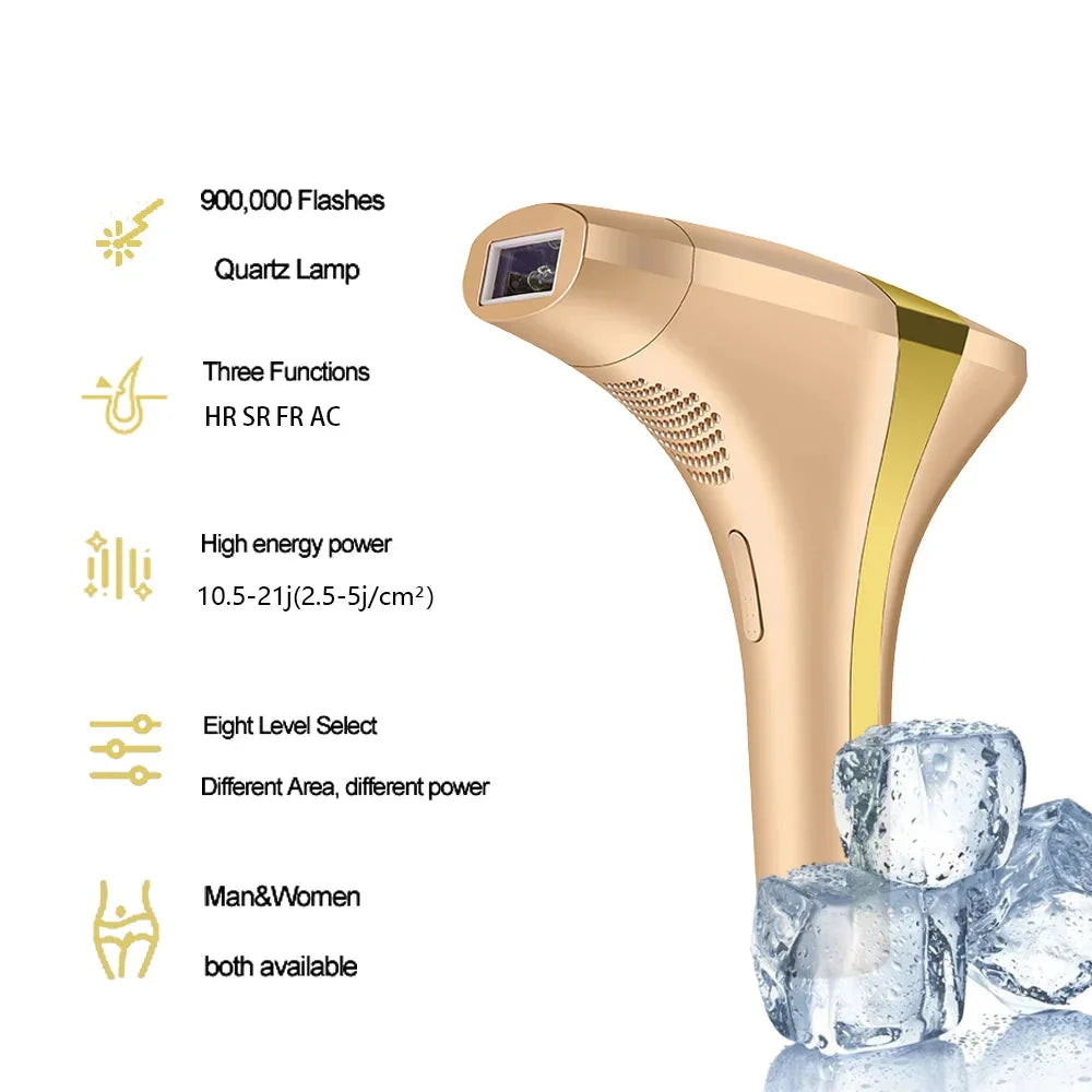 Unisex Laser Epilator for Hårfjerning Ansikt og Kropp