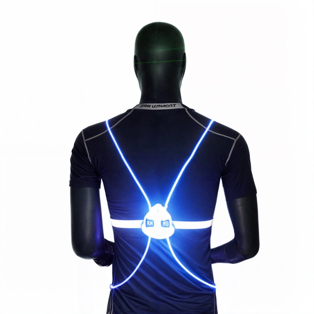 Unisex LED Refleksvest for Maksimal Synlighet og Sikkerhet i Mørket