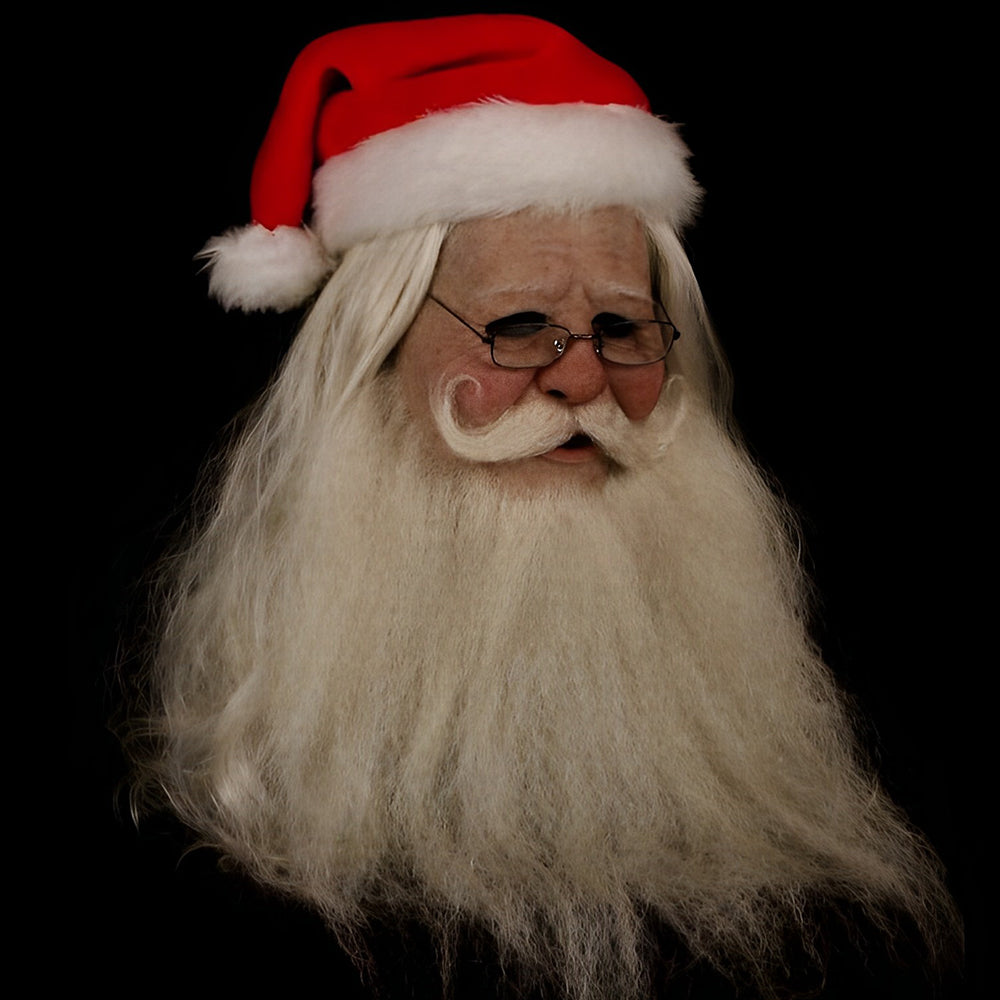Unisex Realistisk Latexmaske med Bevægelig Mund til Cosplay